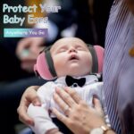 protetor auricular abafador ruido infantil criança autista fone som tea -rosa 3