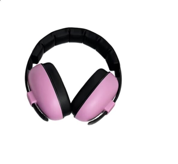 protetor auricular abafador ruido infantil criança autista fone som tea -rosa 3