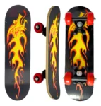 toy king skate infantil completo montado iniciante resistente leve fogo 1