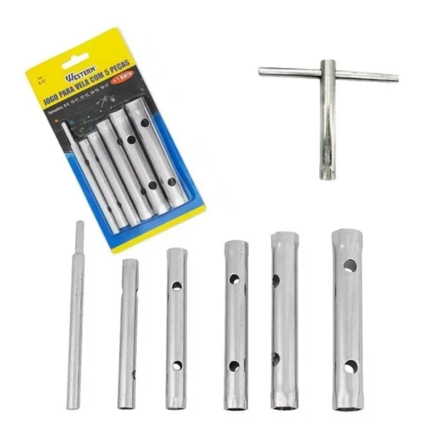 venda aluguel locação jogo chave para vela c5 pcs + barra