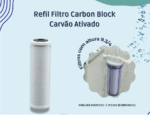 refil elemento filtrante carbon block 9.3