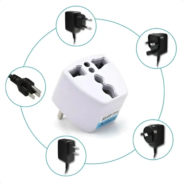 adaptador tomada universal para viagem internacional eua uk 1