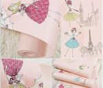 adesivo autoadesivo papel de parede fofo desenho menina vinil pvc 1