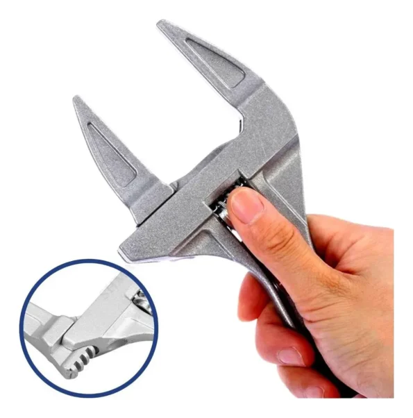 chave inglesa boca ajustável 70mm chave hidraulica prateado bom-1248 1