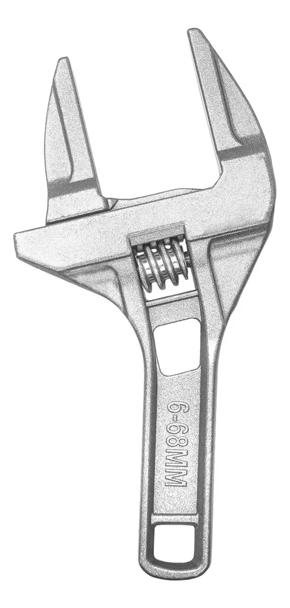 chave inglesa boca ajustável 70mm chave hidraulica prateado bom-1248