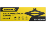 macaco mecânico manual 1t profissional alta resistente- bomvink bom-1544 1