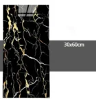 papel adesivo para parede 30x60cm preto ouro