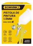 pistola alta pressão pintura profissional automotiva 600ml bom-8002 1