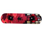 skate longboard maple deck 80cm vermelho toy king alta resistencia tk-ab8887 1