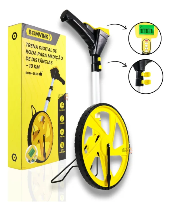 trena digital bomvink odometro 10km 12” construção civil bom-6560