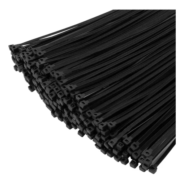 Abraçadeira De Nylon Enforca Gato 2,5x100mm Preta 200 Peças Preto