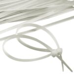 abraçadeira de nylon branca enforca gato 150peças 2.7 300mm bomvink bom-5493 1