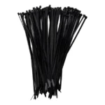 abraçadeira de nylon enforca gato 2,5x100mm preta 100 peças preto bom-5495 1