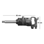 chave de impacto pneumatica 1 polegada 3500n.m 5500rpm- potente bom-8022 1