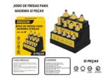 kit de fresas para tupia com 12 pcs 6mm profissional duravel afiado bom-5207 1