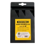 kit jogo 9 brocas metal concreto madeira videa p furadeira bom-5001 1