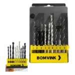 kit jogo 9 brocas metal concreto madeira videa p furadeira bom-5001 1