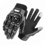 luvas de motoqueiro e ciclista respiravel compativeis ao toques cinza oif-7771 1