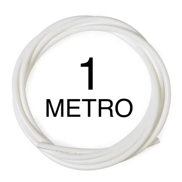 mangueira pebd branca 516 med. 6,0×8,0mm 1 metro mpb516