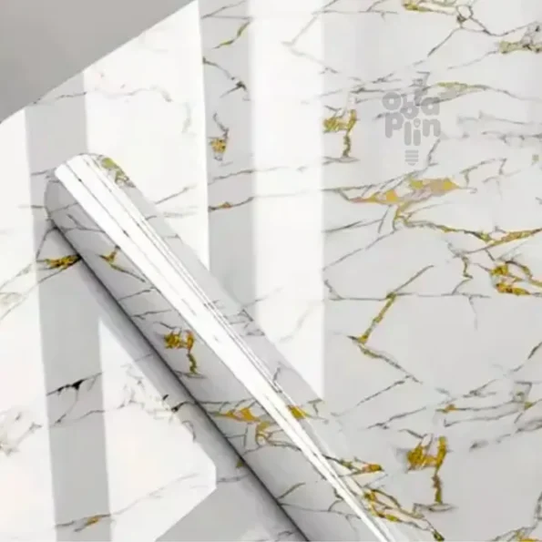 papel de parede autocolante madeira marmore 10 metros marmore branco oih-3185 2