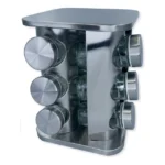 porta tempero e condimentos giratório 360 inox 12 potes oasis market oih-2661 1