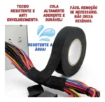 Fita Isolante Tecido Pano 15 Metros Chicote Automotivo bom-1340 1
