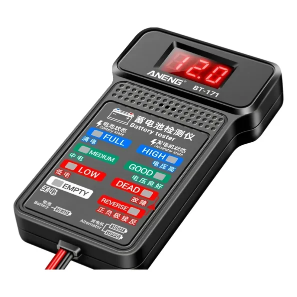 aneng 12volts aparelho teste de bateria profissional 12v bt-171