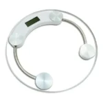 balança digital até 180 kg redonda vidro temperado cor branco vi-1566 1