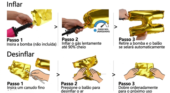 balão metalizado letra dourado para aniversarios e festas p-02 1