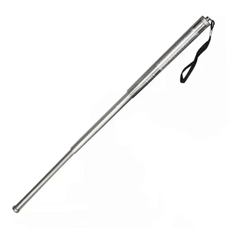 bastao em aco retratil 20cm cromado muito forte 3 estagios yf-055