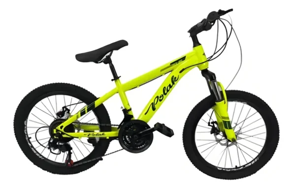 bicicleta aro 20 amarelopretorjc0345 elite polak aço