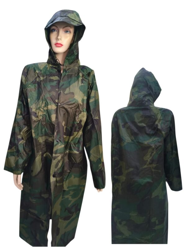 capa de chuva camuflada exercito adulto tamanho unico cl-7276