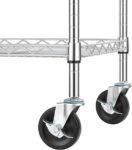 carrinho utilitário com barra de alça, carrinho de serviço de aço com rodas 1