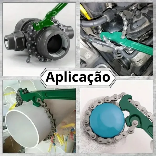 chave corrente 8 ferramenta para tubos até 150mm vermelho id-2295c 1