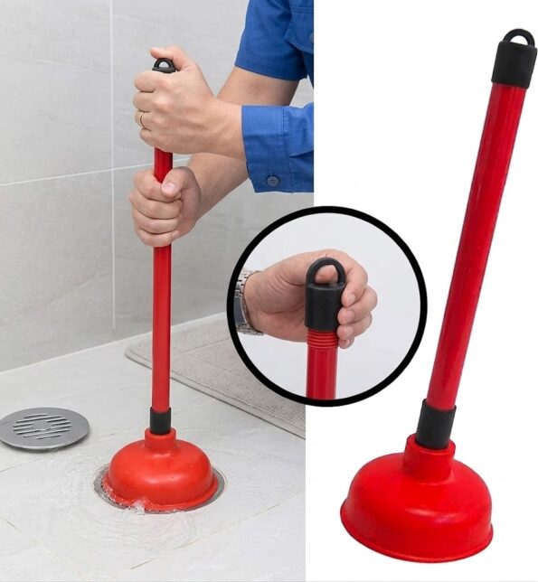 desentupidor de pia sanitários e encanamentos vermelho 40cm ma-9139 2