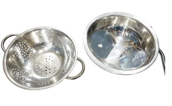 escorredor de arroz + escorredor de massas em inox