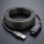 extensor usb 2.0 a macho + usb femea c rep de sina 10m preto xt-2071 1