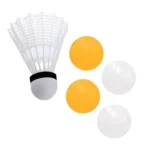 kit 2 petecas badminton 4 bolas de ping pong id-3942p idea