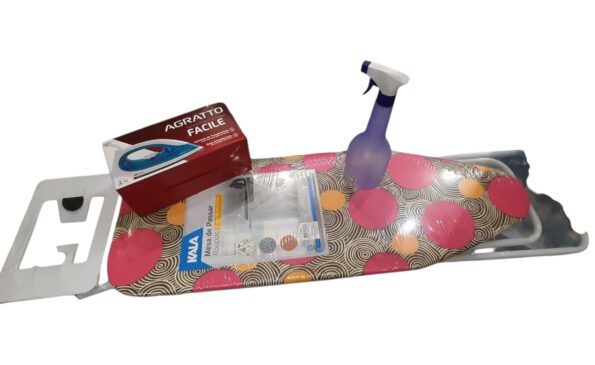 kit lavanderia completo mesa de passar + ferro agratto + borrifador