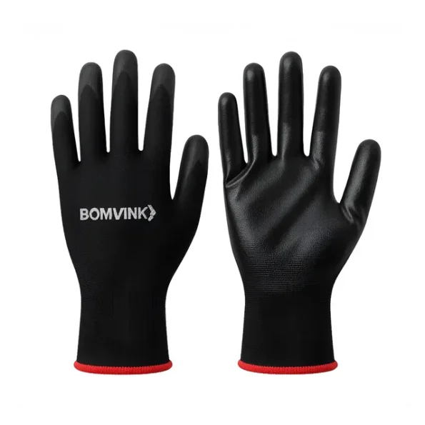 luva multitato epi segurança proteção pu preto serviços bom-7105