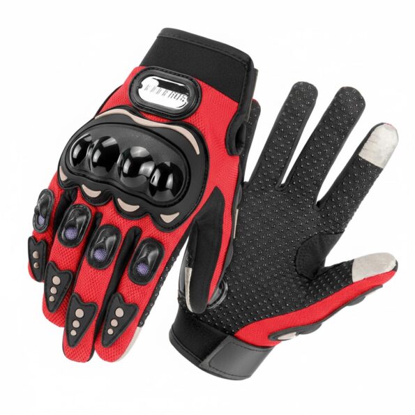 luvas de motoqueiro e ciclista respiravel compativeis vermelho oif-7771 1