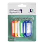 organizador de chaves com chaveiro + papel com 06 unidades ns-1739 1