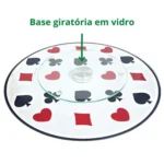prato giratório para mesa petisqueira naipe poker 29cm 2