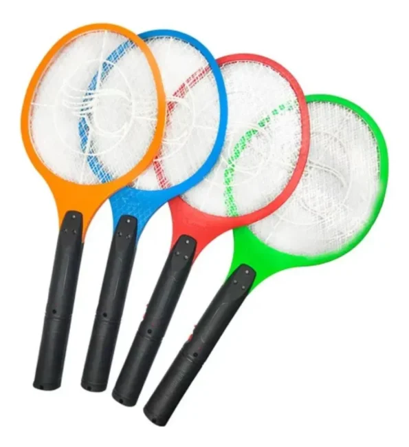 raquete elétrica mata mosquito dengue recarregável vermelho crs-8055