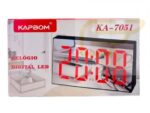 relógio de mesa kapbom led espelho alarme cor preto 7 ka-7051 1