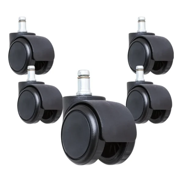 rodinha kit 5 rodízios cadeira escritório roda anti-risco bomvink bom-2753