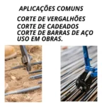 alicate tesoura corta ferro cadeado vergalhão soneca 14 15 pol id-4853a