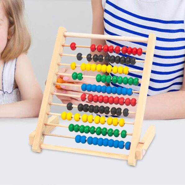 brinquedo educativo jogo matematica infantil abaco de madeira tk-ab9984 2