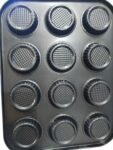 forma para 12 cupcake muffins mini bolo 35x26x7cm ds4695