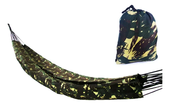 rede dormir camping selva camuflada militar pesca 2,13×1,50m